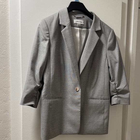 Calvin Klein Jackets & Blazers - Calvin Klein Women's Light Gray Suit Jacket 14